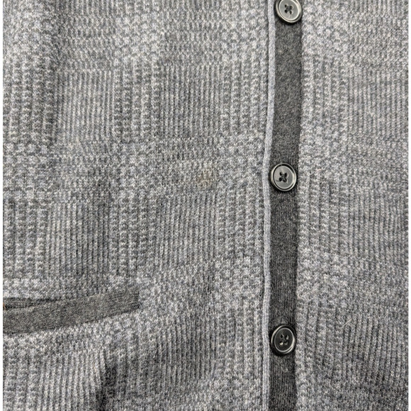 Jos A Banks Cardigan Mens XL Wool Preppy Color Block Staple 1905 Check Grandpa - Picture 3 of 6